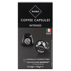 RIOBA Кофе в капсулах Intenso для кофемашин Nespresso 11шт, 55г