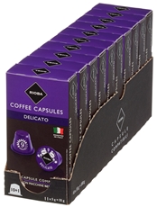 RIOBA Кофе в капсулах Delicato для кофемашин Nespresso 11шт, 55г x 10 шт