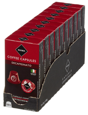 RIOBA Кофе в капсулах Decaffeinato без кофеина для кофемашин Nespresso 11шт, 55г x 10 шт