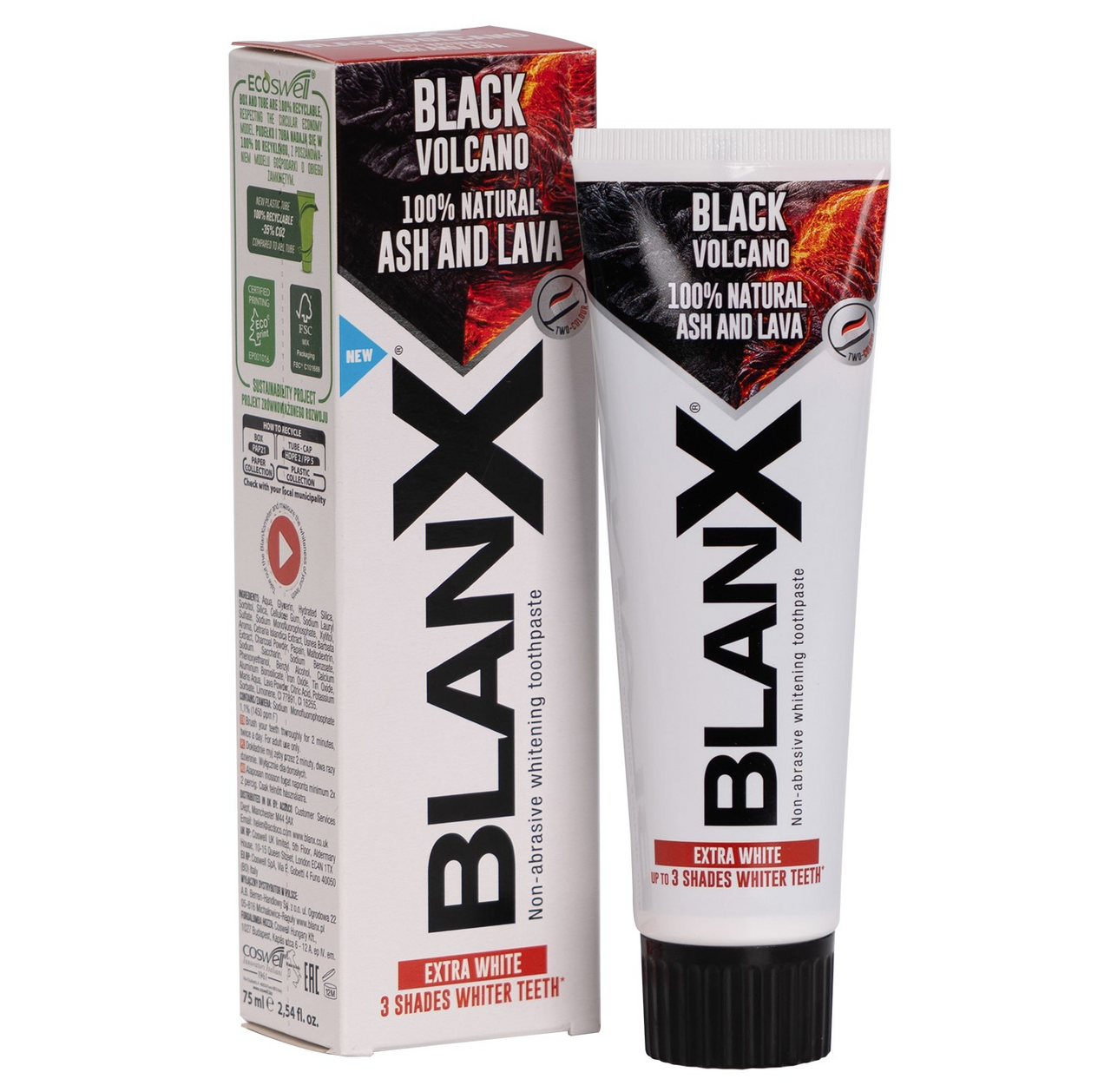 Изображение товара Зубная паста Blanx Black Volcano, 75мл