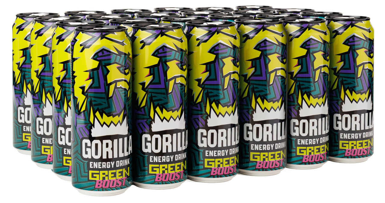 Напиток энергетический Gorilla Green Boost, 450мл x 24 шт