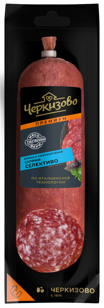Колбаса Черкизово Премиум Салями селективо сырокопченая, 250г
