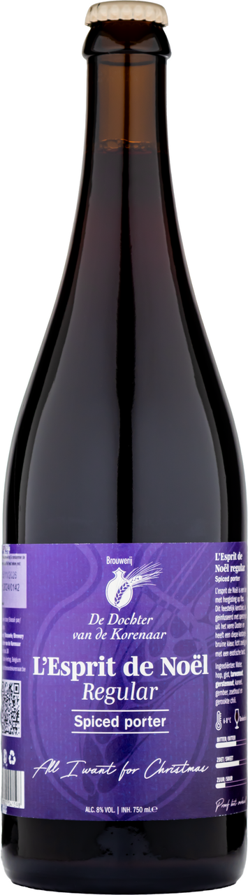 Пиво De Dochter Van De Korenaar L'espirit de Noel темное, 0.75л
