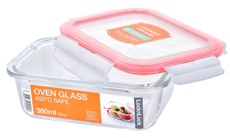 Контейнер Lock & Lock стеклянный прямоугольный, 380мл