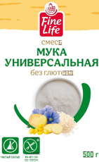 Fine Life Мука универсальная без глютена, 500г