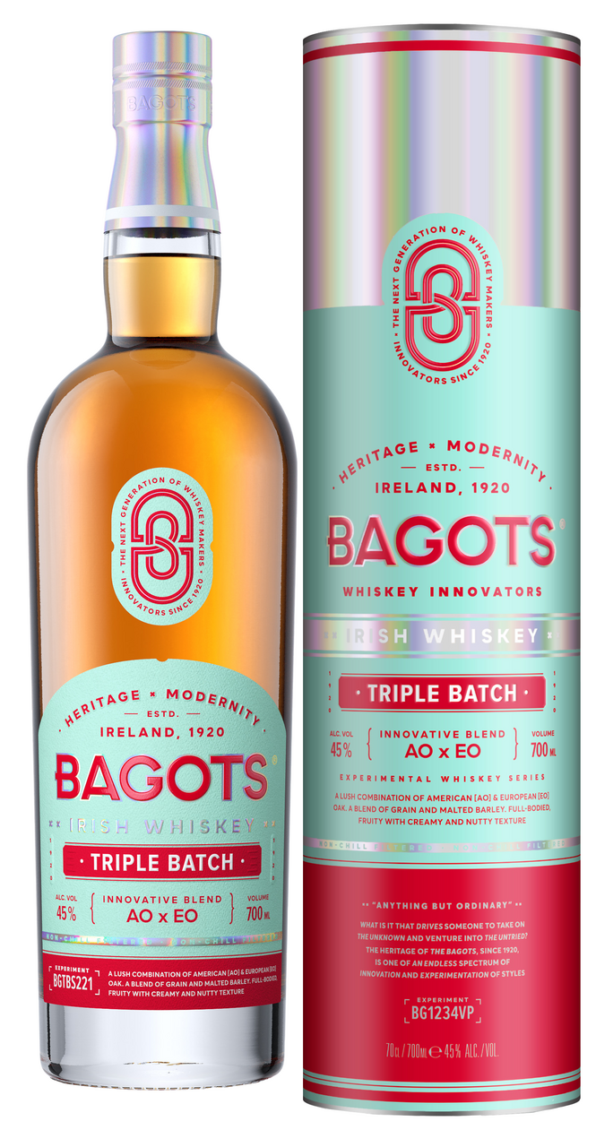 Изображение товара Виски Bagots Triple Batch 0.7л в подарочной упаковке Ирландия