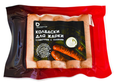 Колбаски для жарки Dolgovgroup сливочные с травами вареные охлажденные, 350г