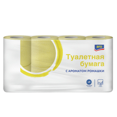 aro Туалетная бумага Ромашка 2-слойная, 8 рулонов