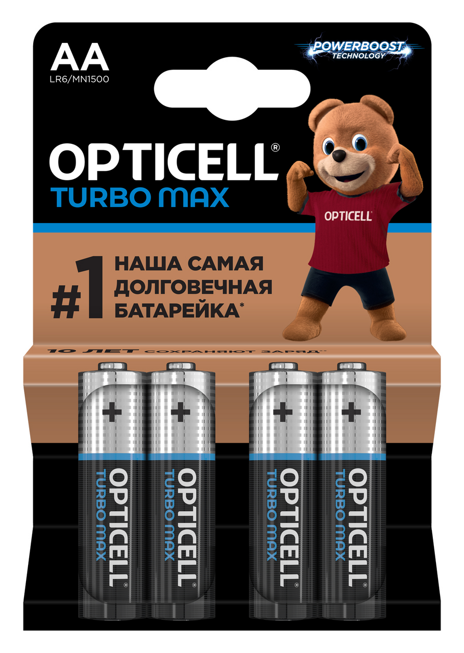 Батарейки Opticell Turbo Max АА, 4шт