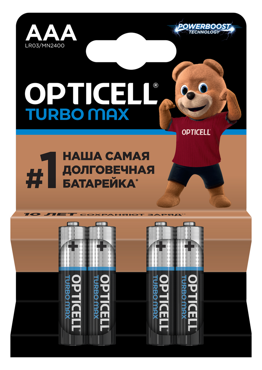 Батарейки Opticell Turbo Max ААА, 4шт