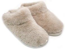 Тапочки женские Lucky Land короткие угги норка песочные