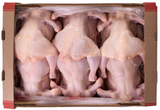 Тушки цыплят-бройлеров Ясные зори потрошеные охлажденные, ~13кг