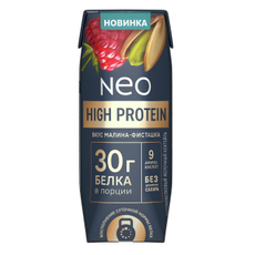 Коктейль молочный Neo High Protein малина и фисташка, 260г