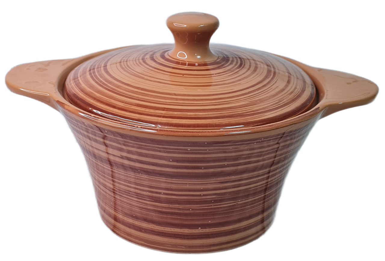 Горшок-сотейник Борисовская керамика Прованс для запекания коричневый, 600мл