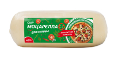 Сыр Кубанский гостинец Моцарелла для пиццы 40%, ~1кг