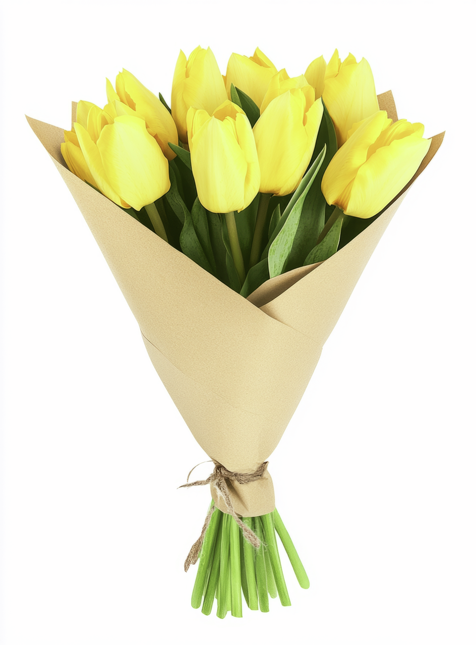 Тюльпаны в букете суперэкстра, 15шт