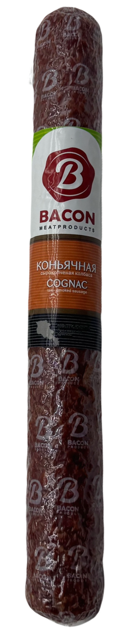 Колбаса Bacon Коньячная сырокопченая, 400г