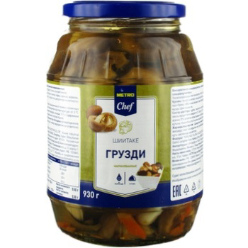 METRO Chef Грузди Шиитаке маринованные, 930г купить с доставкой на дом ...