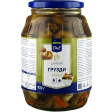 METRO Chef Грибы грузди шиитаке маринованные, 930г