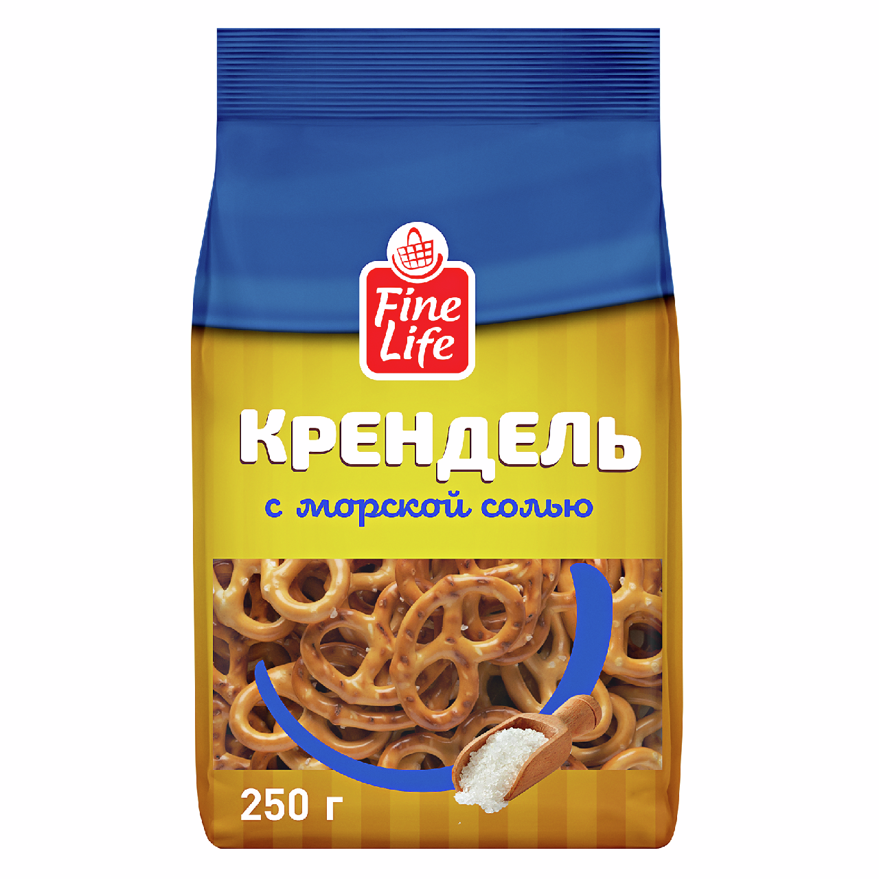 Fine Life Крендель с морской солью, 250г