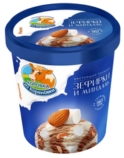 Мороженое пломбир Коровка из Кореновки зефир и миндаль, 300г