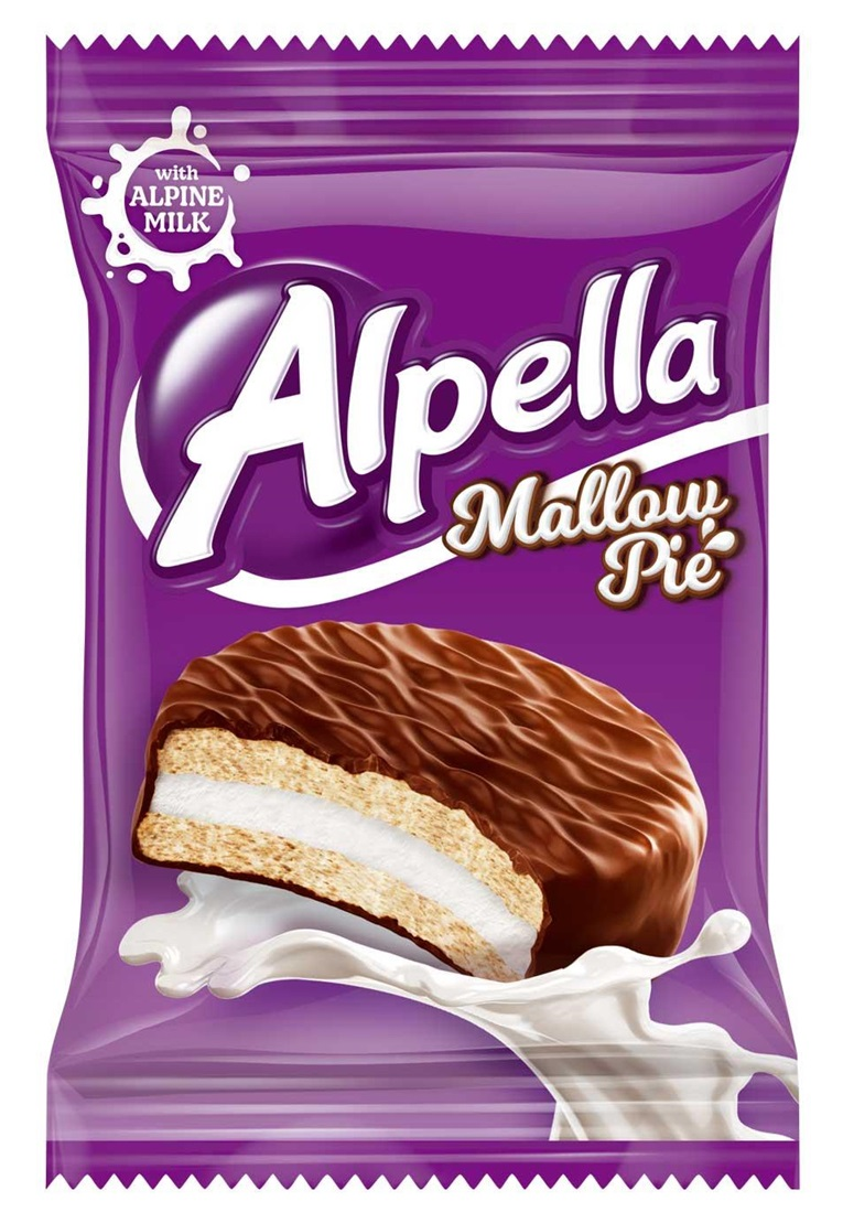 Сэндвич-печенье Alpella с маршмеллоу, 28г