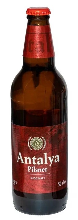 Пиво Antalya Pilsner светлое, 0.5л
