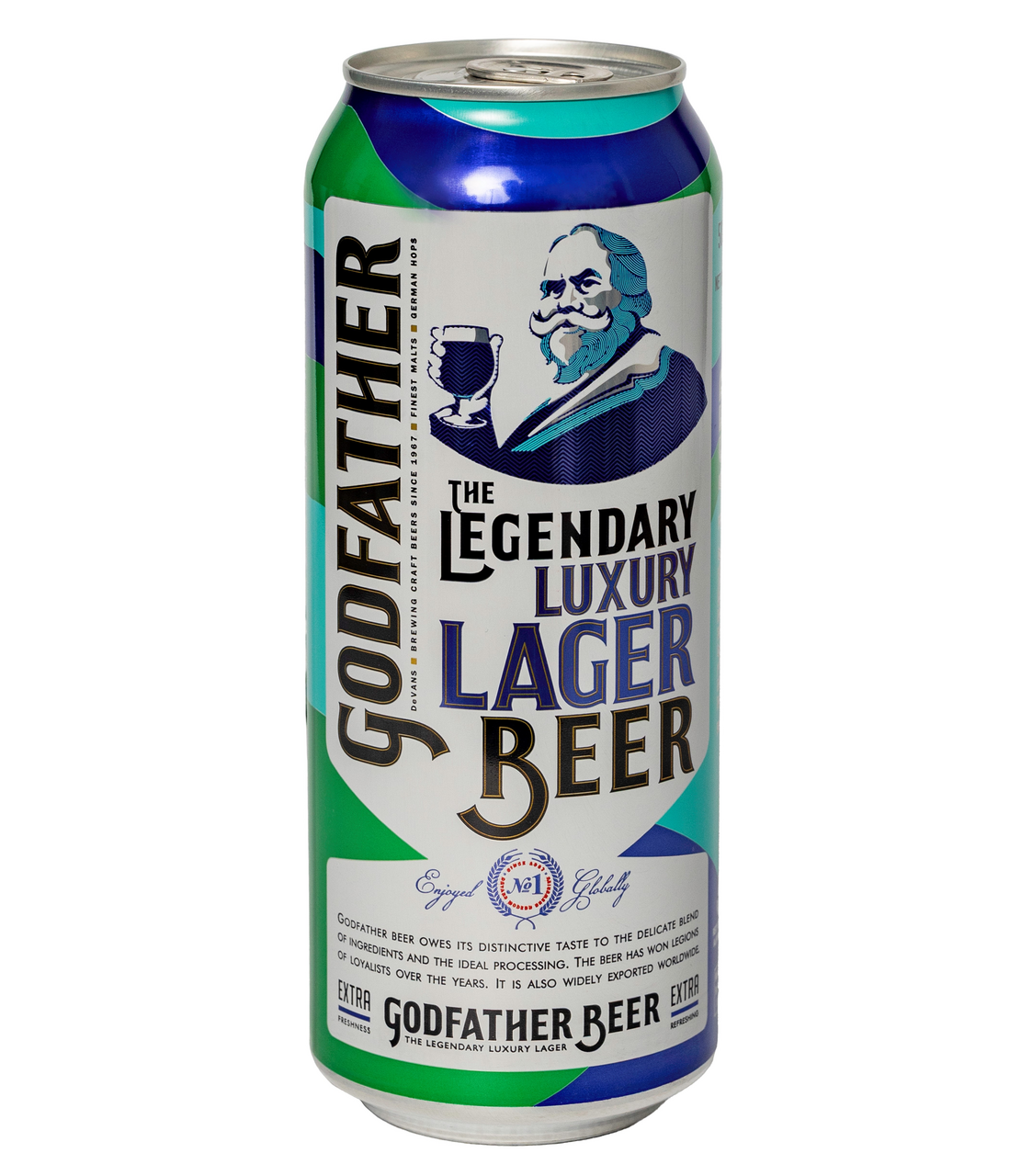 Пиво Godfather the legendary Luxury Lager светлое, 0.5л