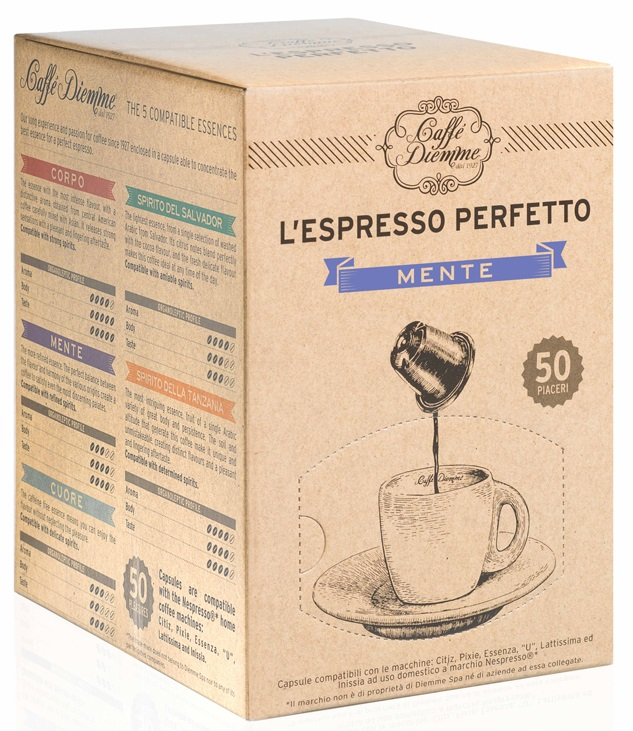 Кофе Caffe Diemme L'Espresso Mente в капсулах 50шт, 280г