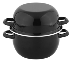 METRO PROFESSIONAL Кастрюля для мидий двойная 20 x 18.5см, 2.4л