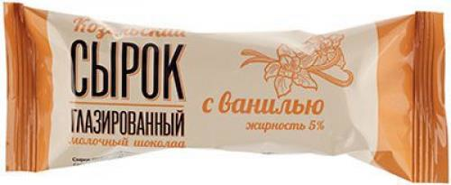 Сырок творожный глазированный Козельское молоко с ванилью 5%, 40г