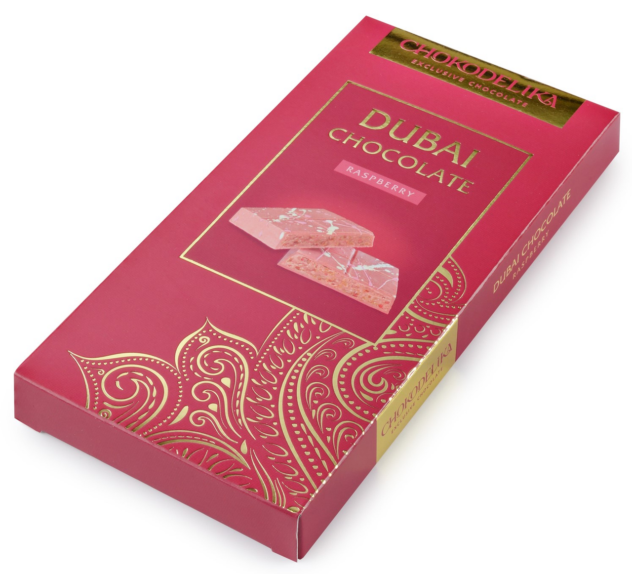Шоколад Chokodelika Dubai Raspberry белый, 180г
