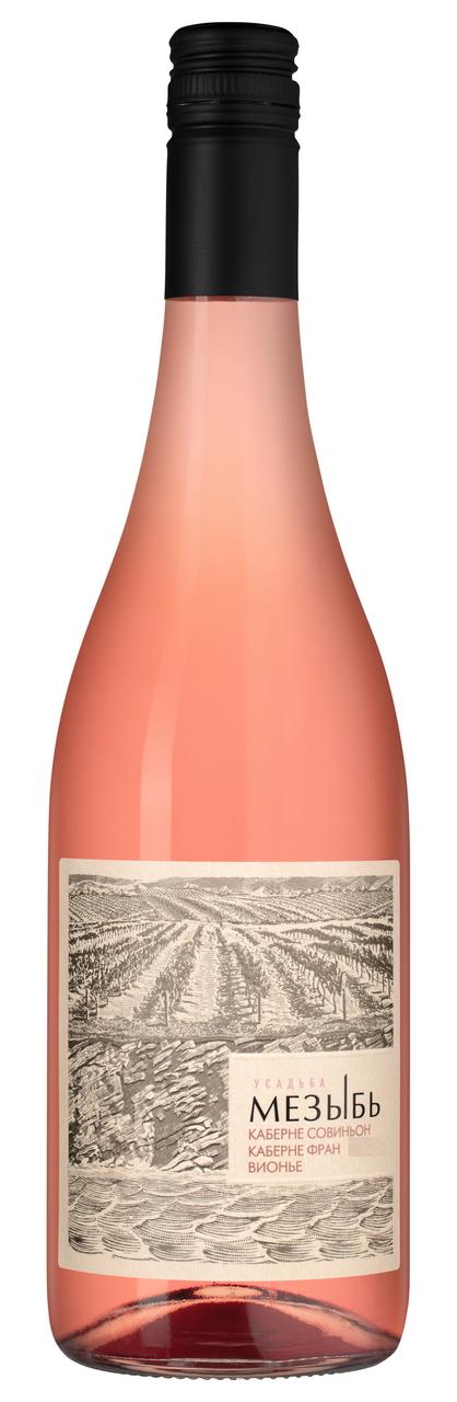 Вино Усадьба Мезыбь Кабене Совиньон с Каберне Фран и Вионье розовое сухое, 0.75л