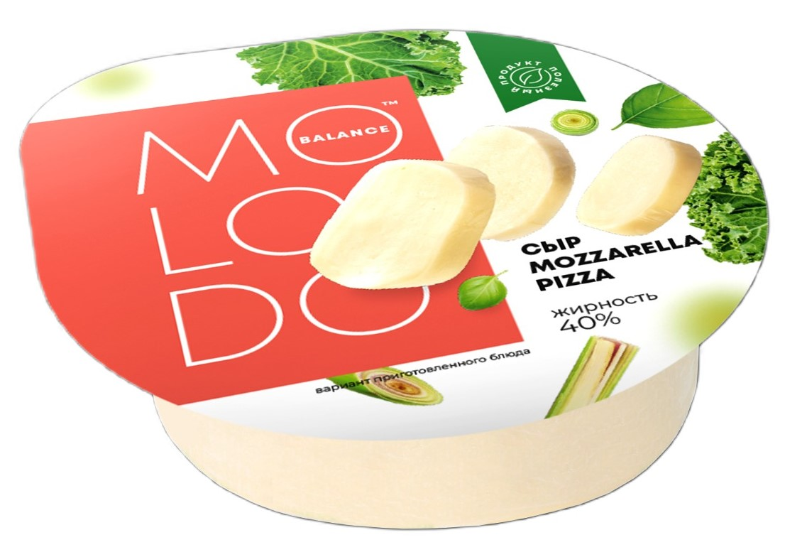 Сыр Molodo Balance Mozarella Pizza 40%, 200г