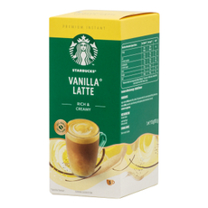 Напиток кофейный Starbucks растворимый ванильный латте (23г x 5шт), 115г