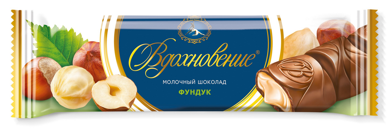 Шоколад Вдохновение молочный фундук, 40г