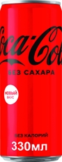 Напиток Coca-Cola Zero газированный, 330мл