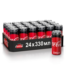 Напиток Coca-Cola Zero газированный, 330мл x 24 шт