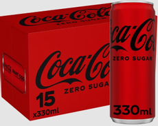 Напиток Coca-Cola Zero газированный, 330мл x 15 шт