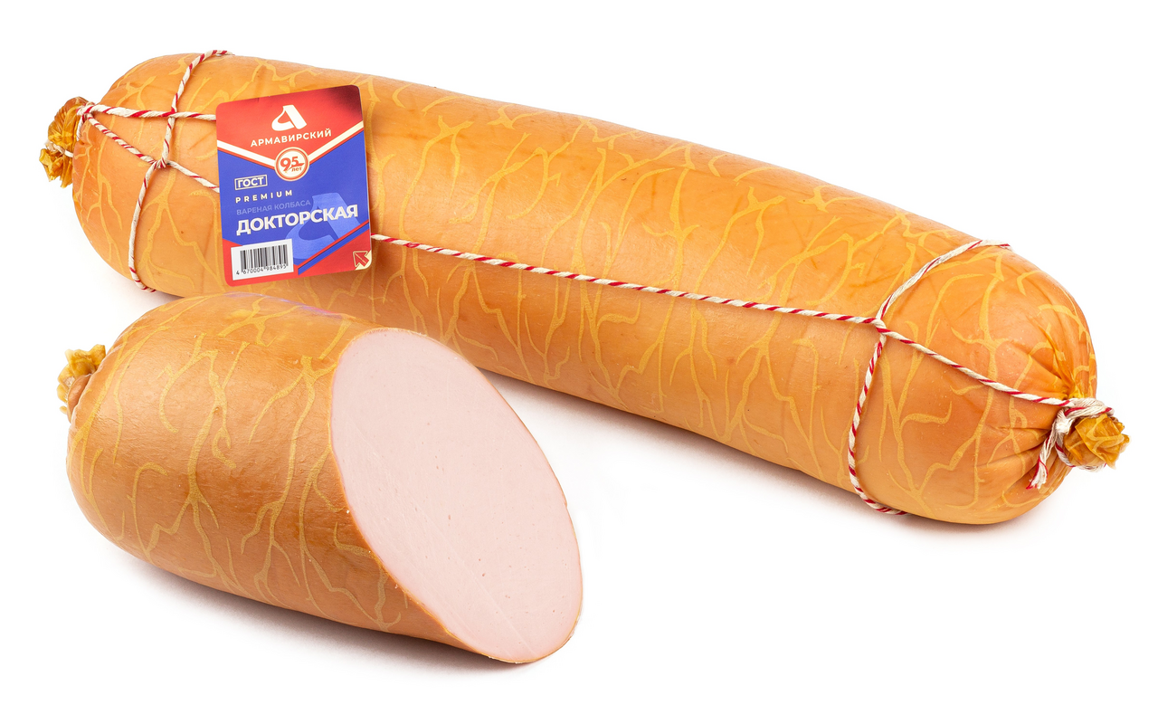 Колбаса Армавирский МК Докторская вареная, ~1.5кг