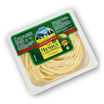 Сыр ПРЕДГОРЬЕ КАВКАЗА Чечил спагетти с чесноком 45%, 110г