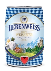 Пиво Liebenweiss пшеничное светлое нефильтрованное, 5л