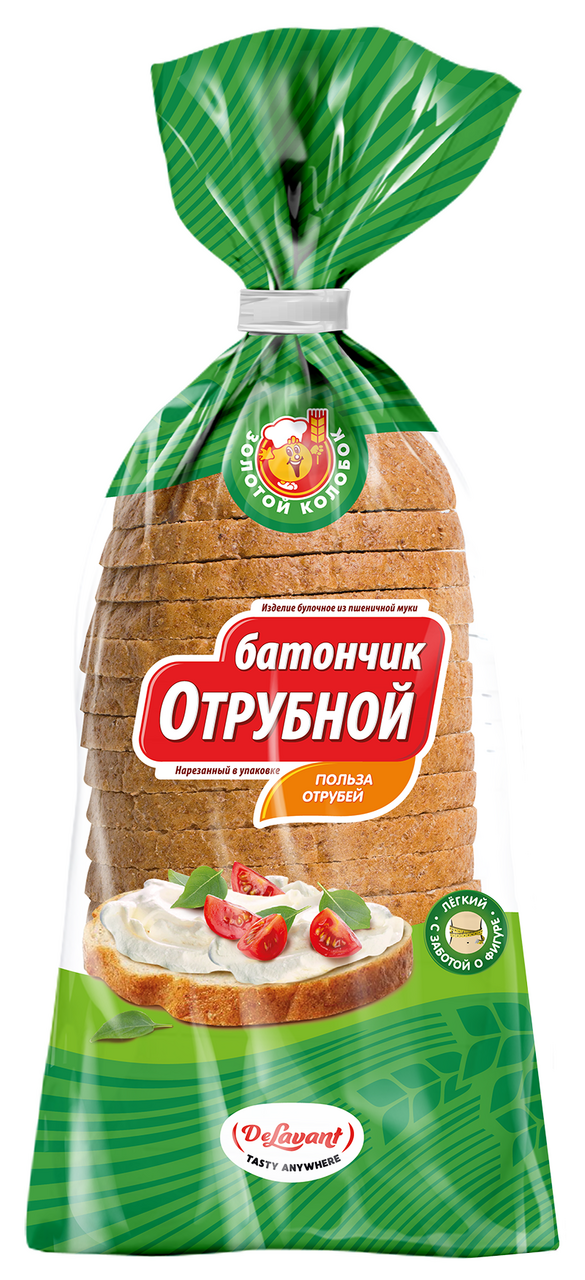 Батончик Delavant отрубной нарезка, 300г