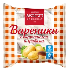 Вареники Кировский МК с картофелем и грибами, 350г