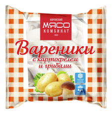 Вареники Кировский МК с картофелем и грибами, 350г