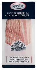 Грудинка свиная Балтагрос Оригинальная копчено-вареная, 90г