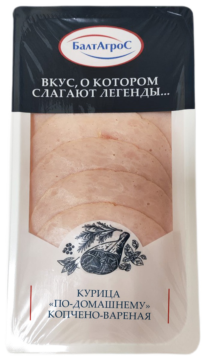 Курица Балтагрос По-домашнему копчено-вареная, 90г