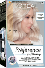 Тонер для волос L'Oreal Preference кислотный платиновый блонд