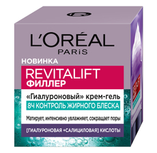 Крем-гель для лица L'Oreal Revitalift филер гиалуроновый, 50мл