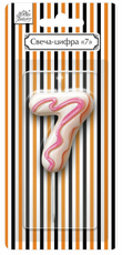 Свеча-цифра Fiolento Friendly Birthday 7